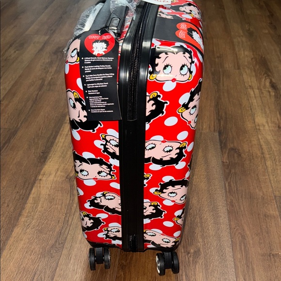 Red Polka Dot Betty Boop Luggage - Picture 2 of 4